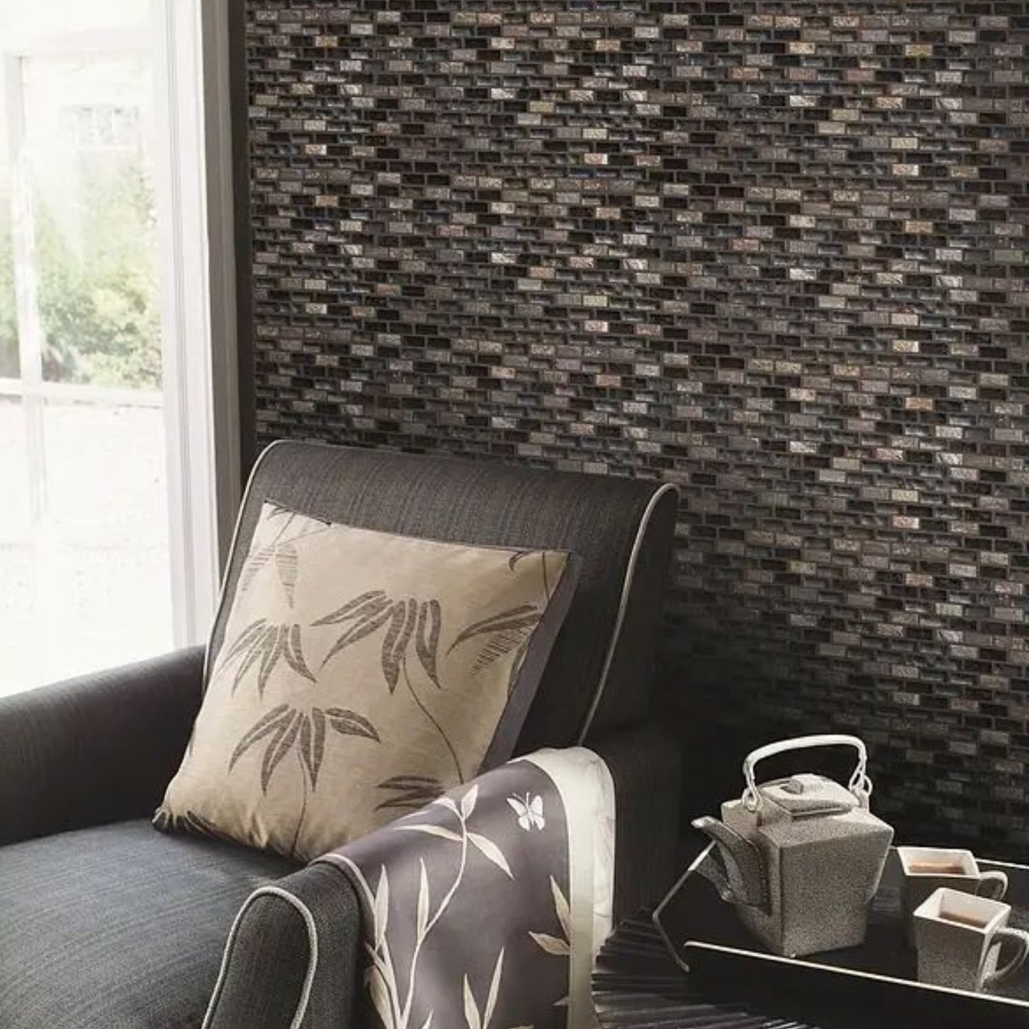 D-Mosaico GM10-003  Negro 10x20
