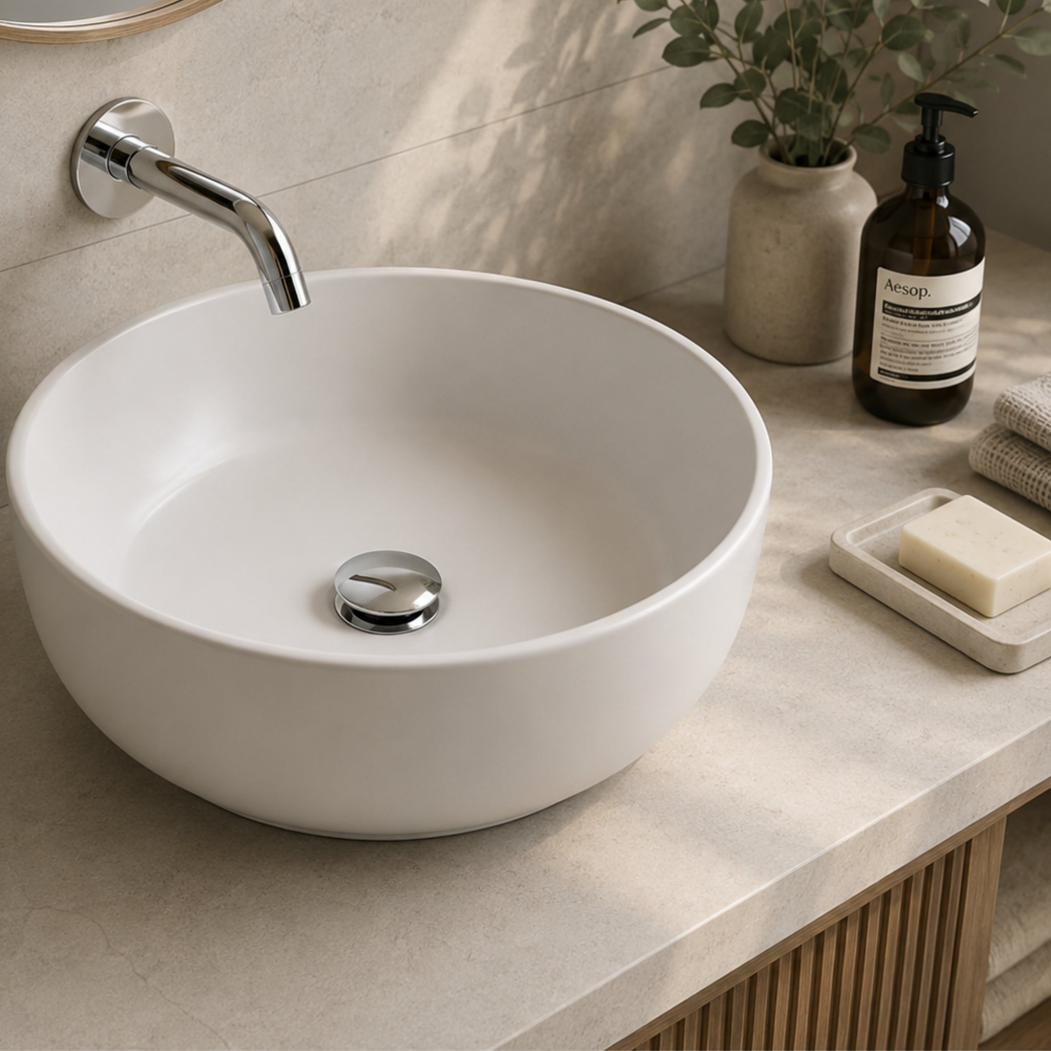 D-Desague lav con push sin Rebose metal