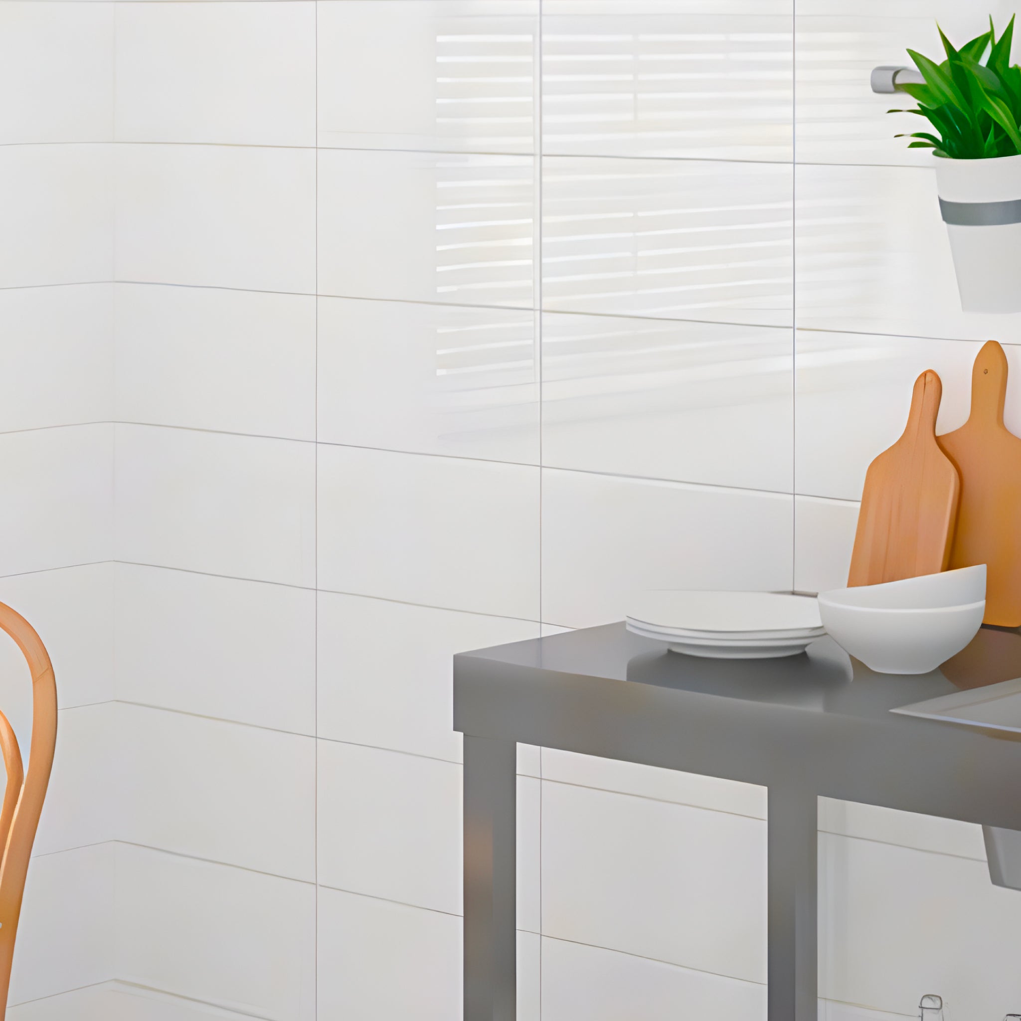 BLANCO BRILLO  10X20 CERAMICA PASTA