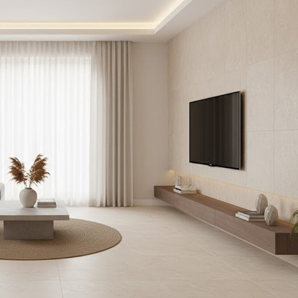 Kalksten Hammer Earth Porcelanico | Porcelanato - Attmosferas