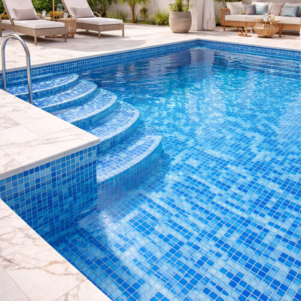 MOSAICO MARE SCURO MIX 30X30 POR