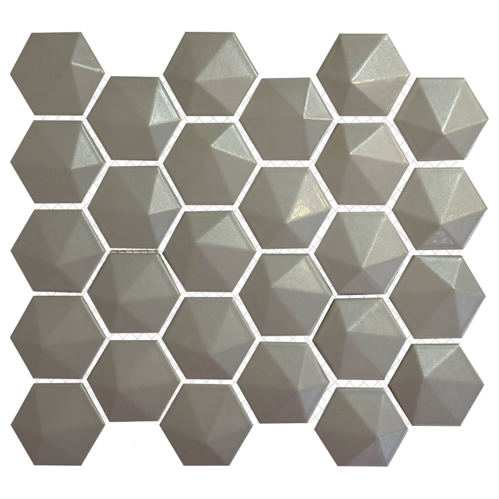 MOSAICO ESAGONO GRIGIO 31x34 MATE