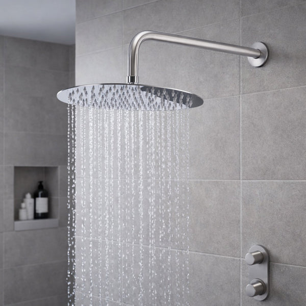 D-DUCHA NEW BRISSA 20CM+SOPORTE A MURO 35C