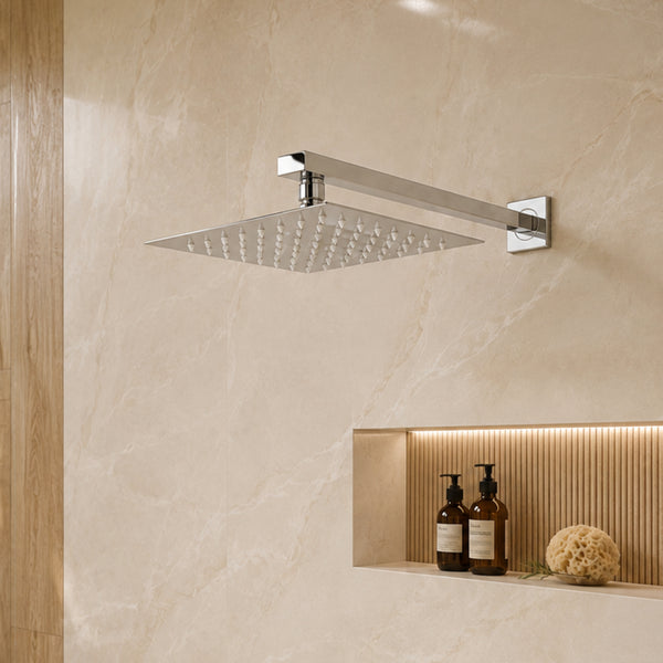 DUCHA NEW LINE 20CM+SOPORTE A MURO 35CM