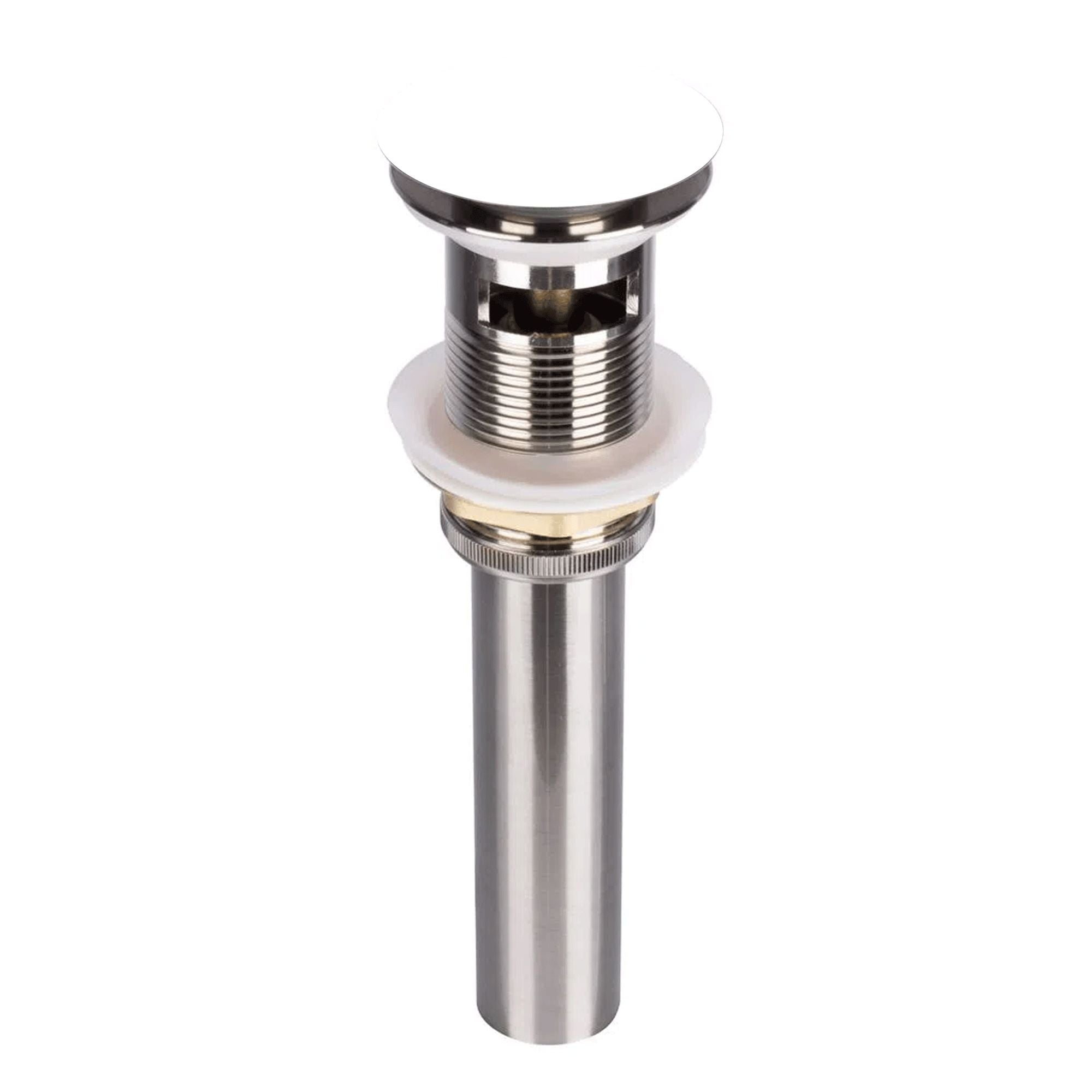 DESAGUE PUSH CERAMICO CON REBOSE BLANCO