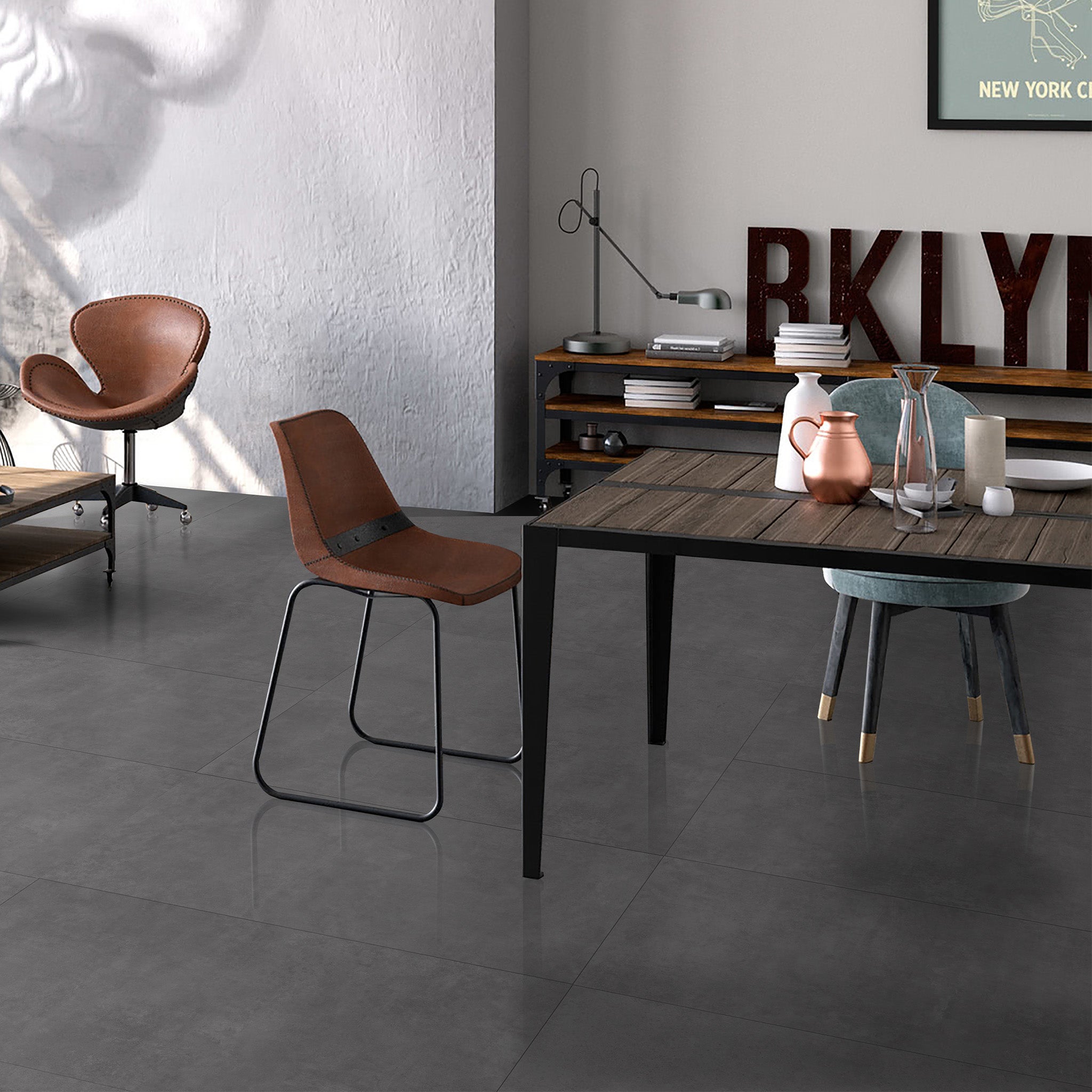 REVOLUTION DARK GREY 60X120 MATE