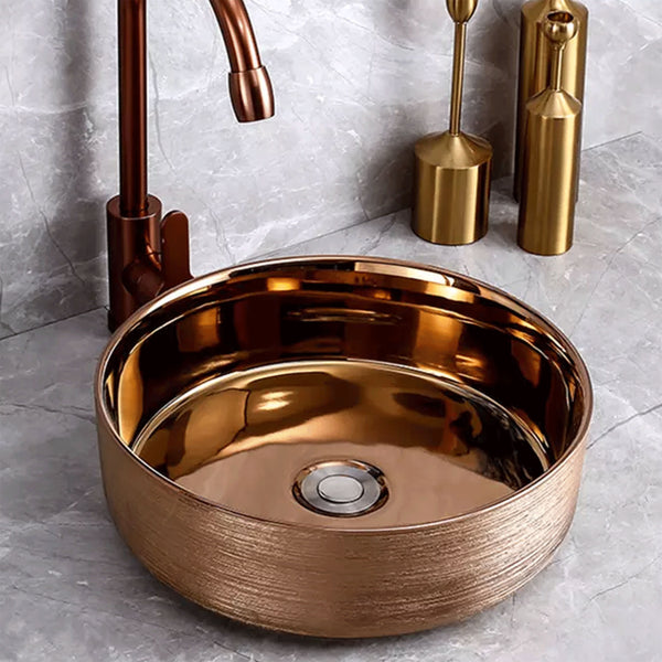 LAVAMANOS VESSEL MAUI GOLD ROSE