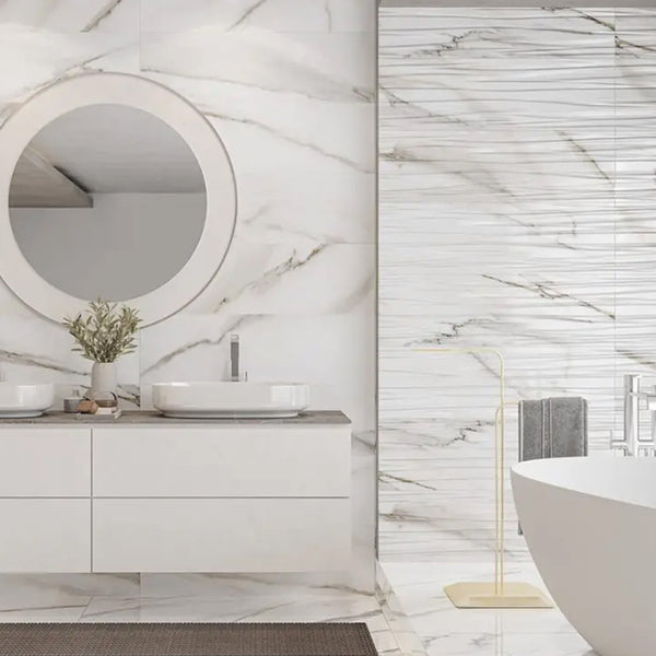 CALACATTA GOLD 30X90 RELIEVE WAVE