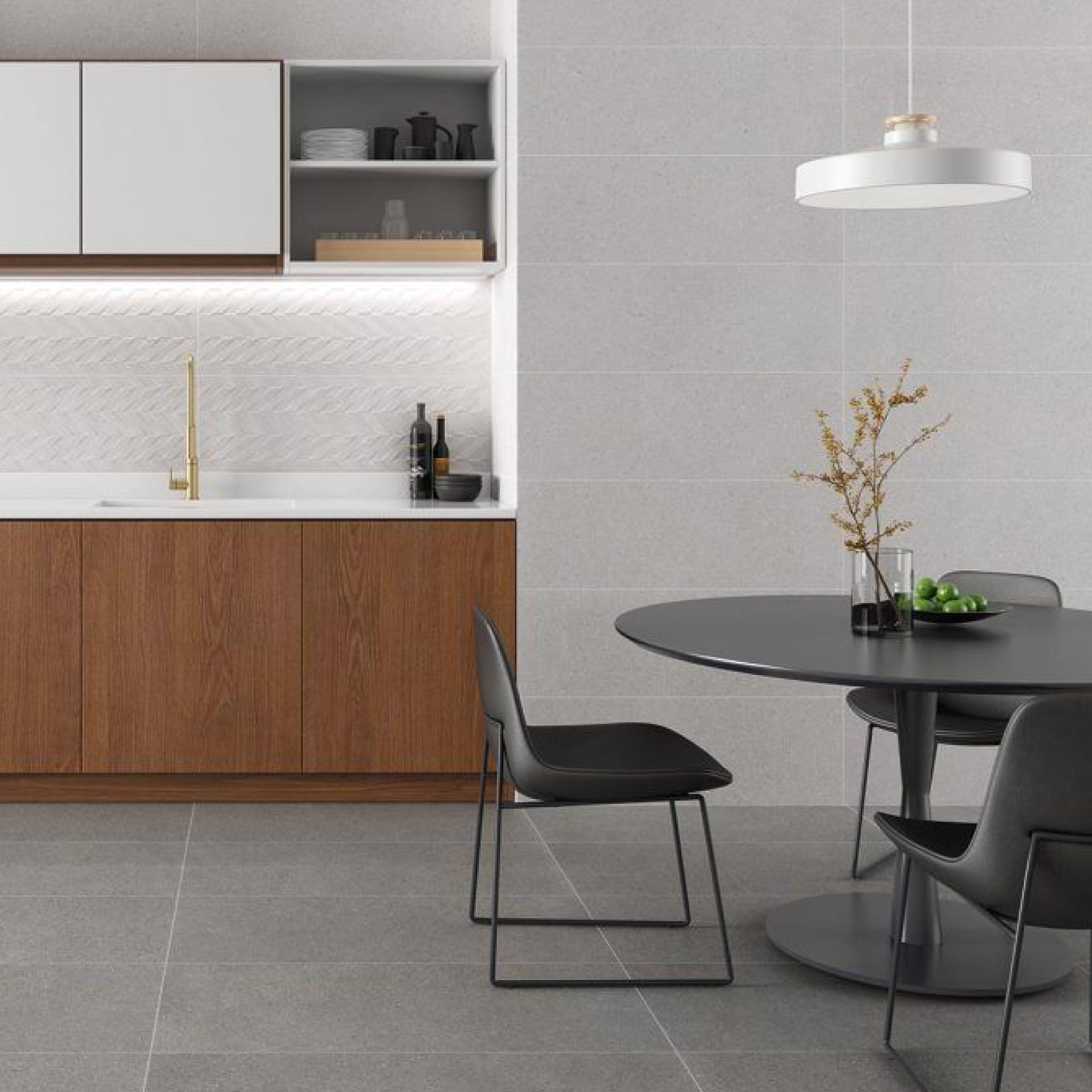 MAJESTIC BIANCO 30X60 BR RELIEVE CHEVRON