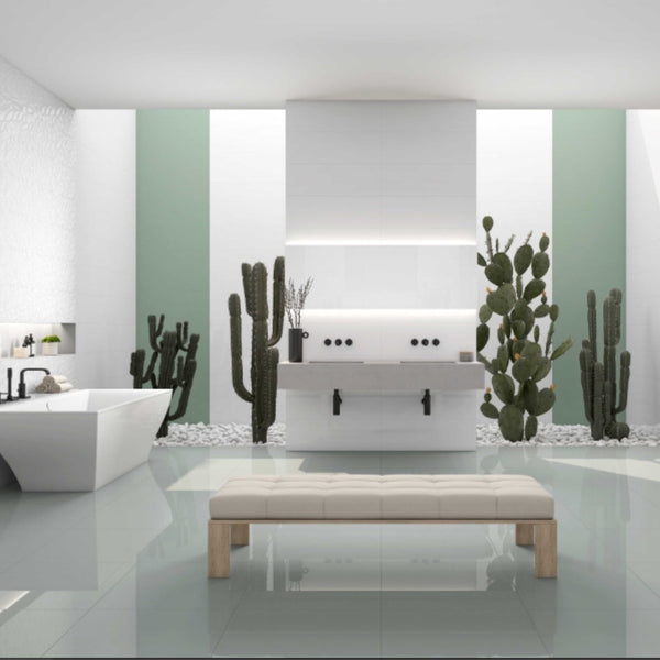 MAJESTIC BIANCO 30X60 MATE RELIEVE HEX