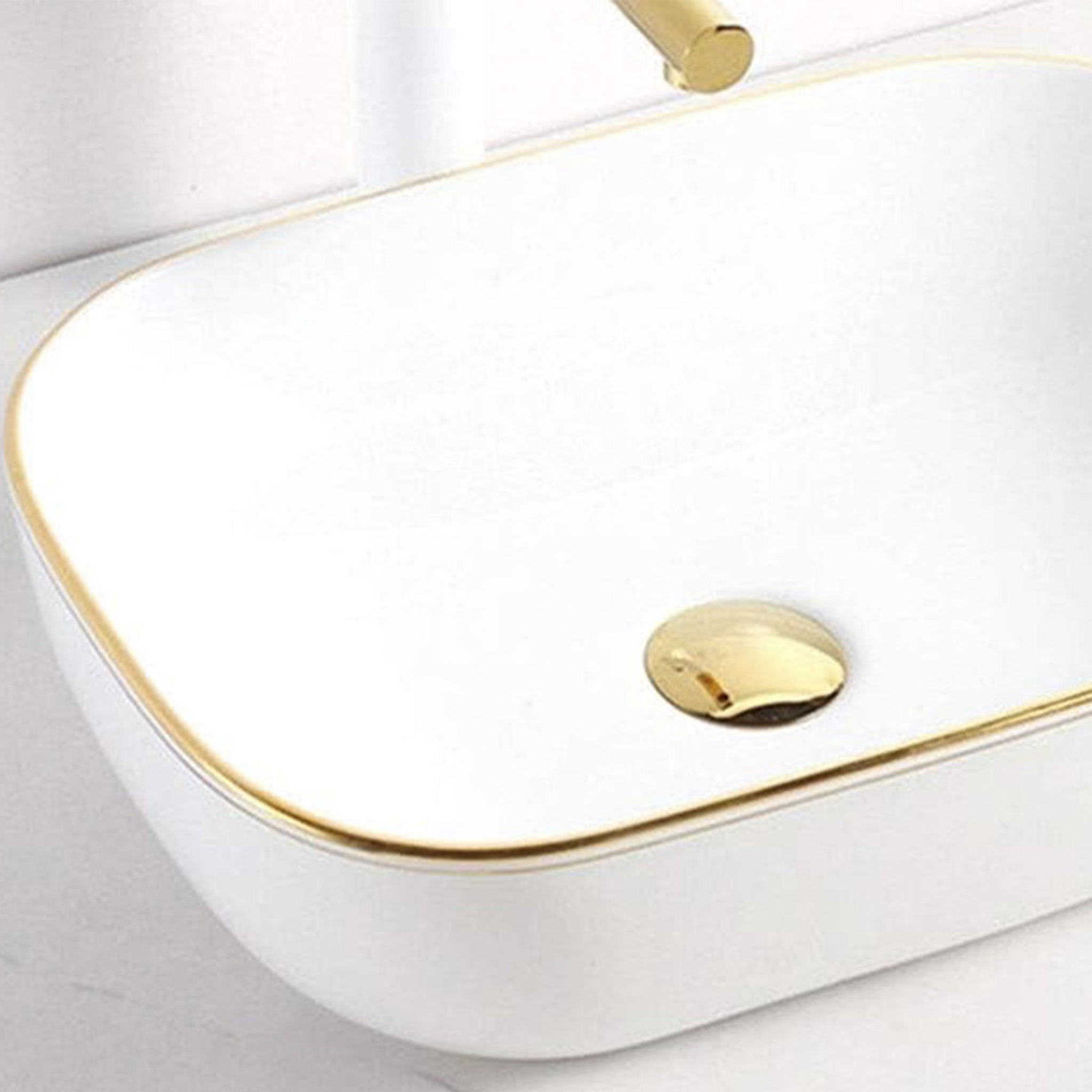 LAVAMANOS VESSEL MOULIN WHITE/GOLD