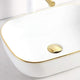 LAVAMANOS VESSEL MOULIN WHITE/GOLD