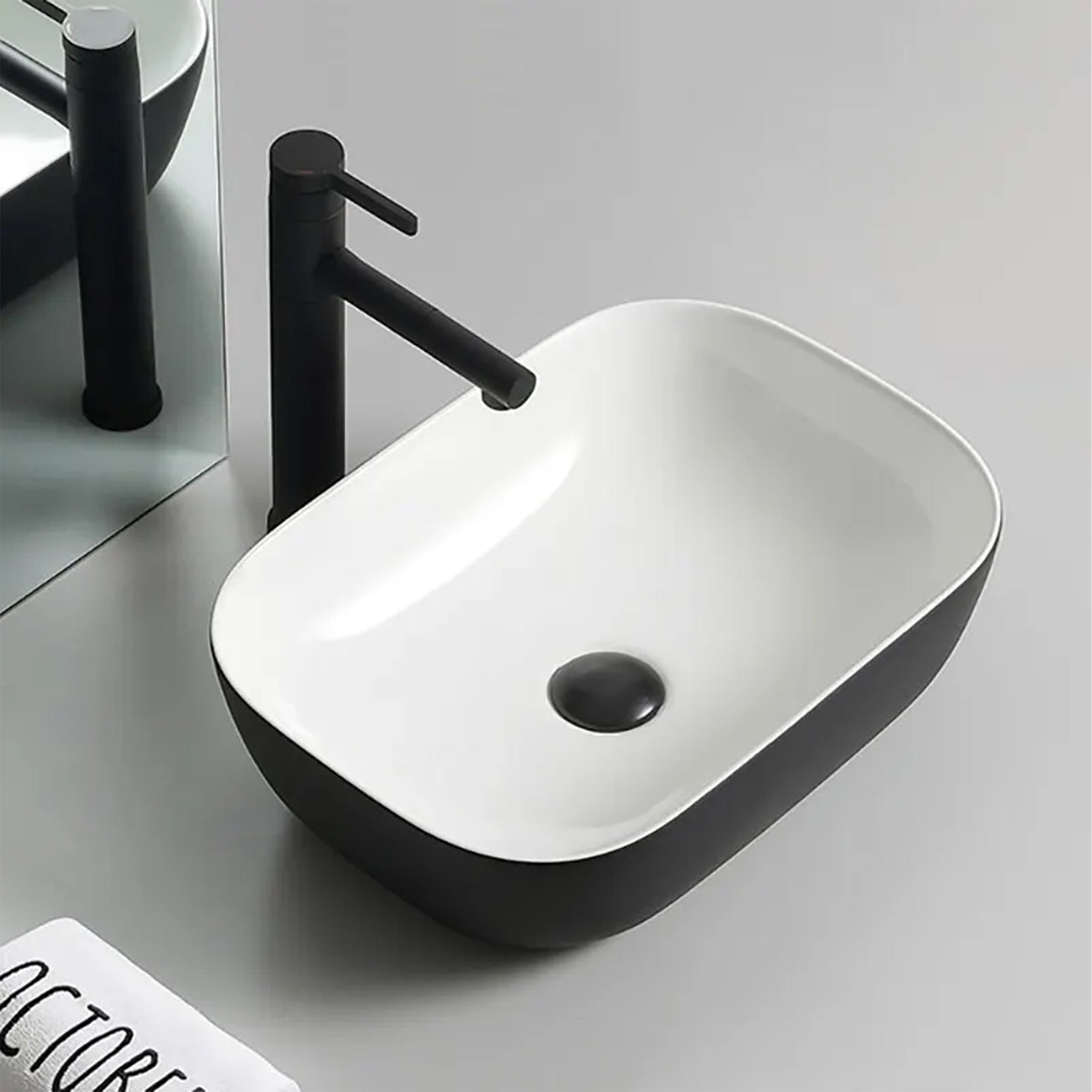 LAVAMANOS VESSEL MOULIN ALL BLACK