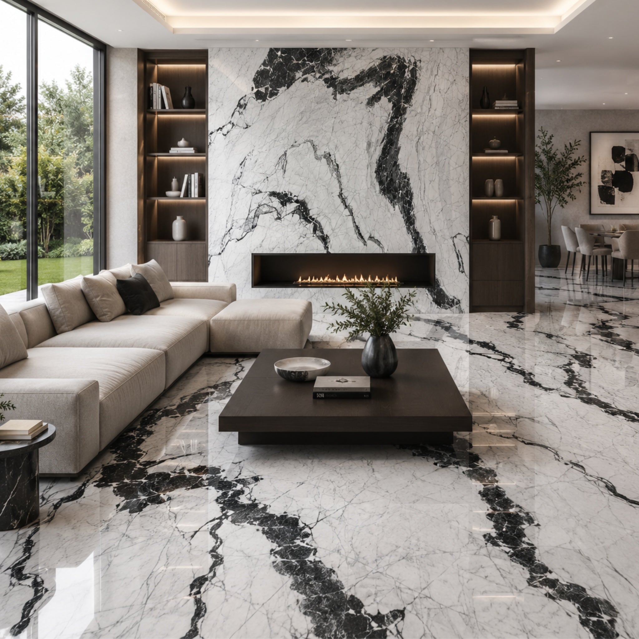 D-ORION WHITE BLACK 60X120 PULIDO RECT