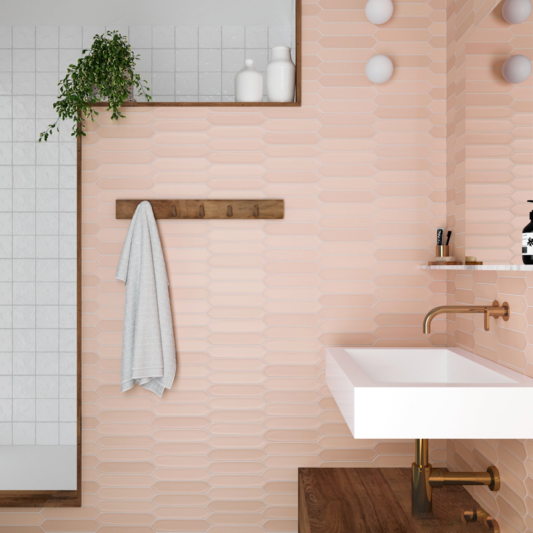 MOSAICO BRIQUE ESAGONO ROSE 29X32 BR