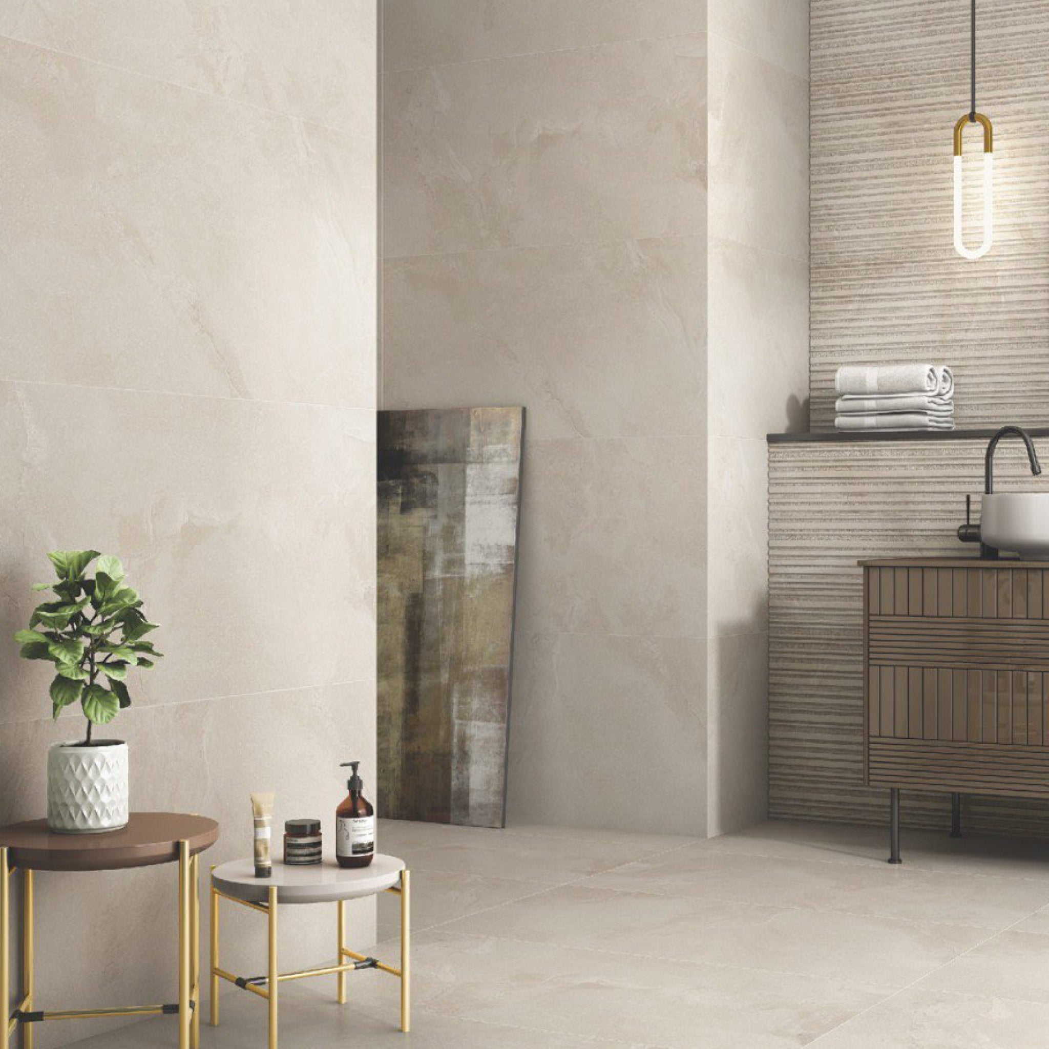 MOOD RELIEVE CREMA 60X120 NATURAL RECT
