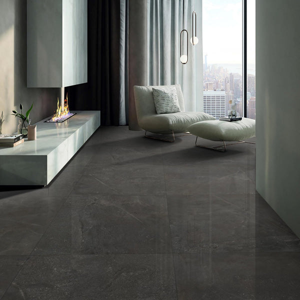 IOWA DARK GREY 60X60 BRILLANTE