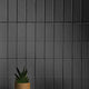 SOLID HALF WAVAS BLACK 7.5X30 NATURAL