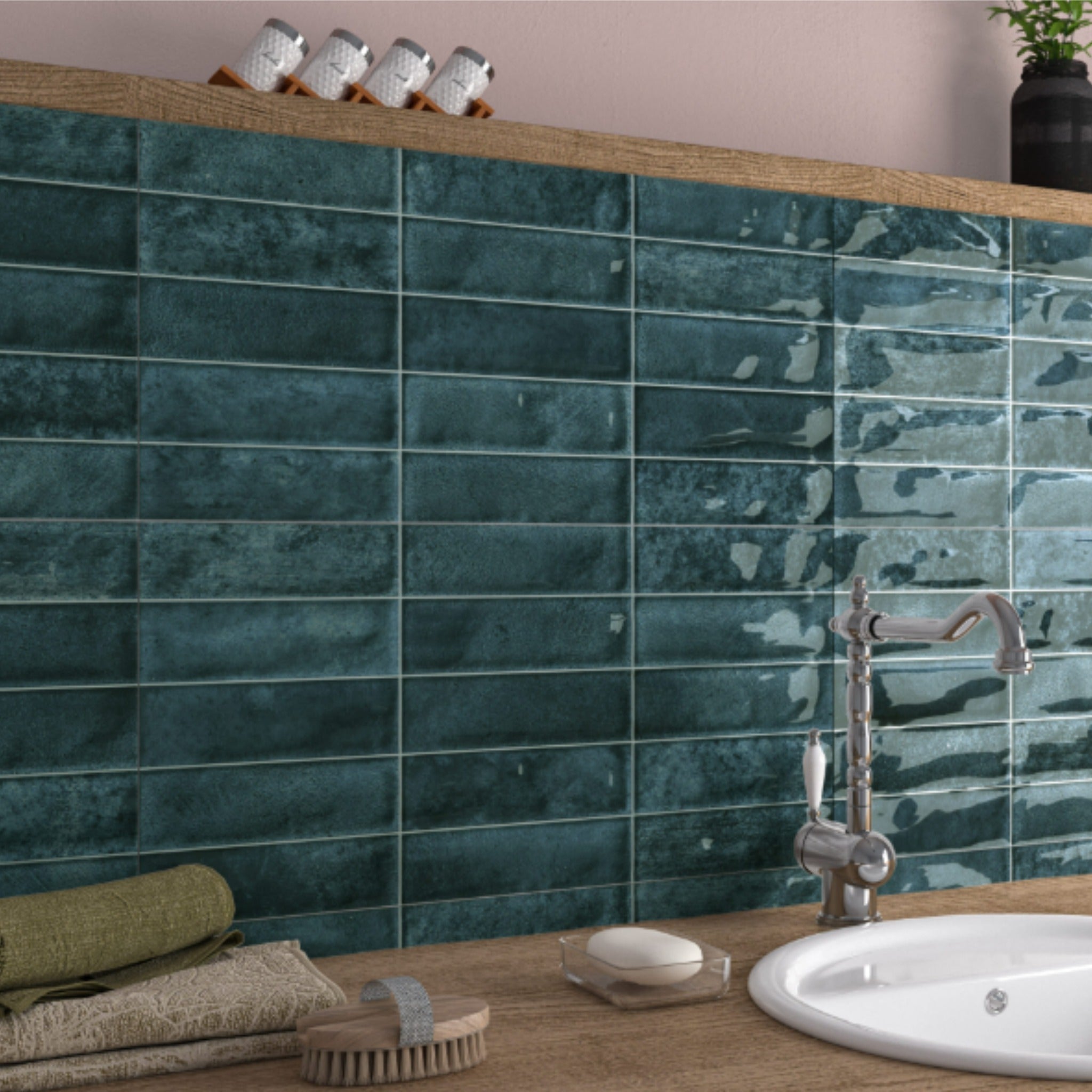 POOL BLUE 31.6X60 BRILLANTE