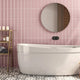 BRICK PINK PLANE 7.5X30 BRILLANTE
