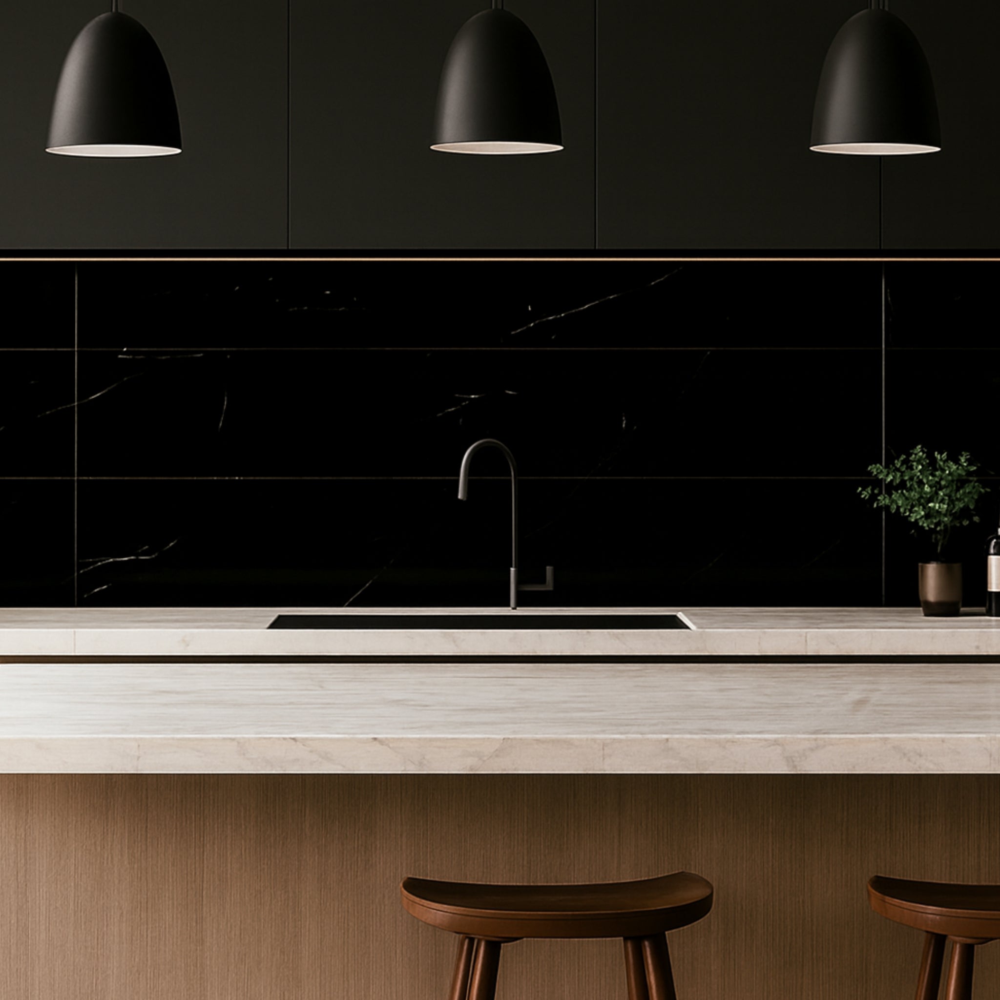 BRICK BLACK BEVEL 7.5X30 BRILLANTE