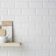 BRICK WHITE BEVEL 10X20 MATE