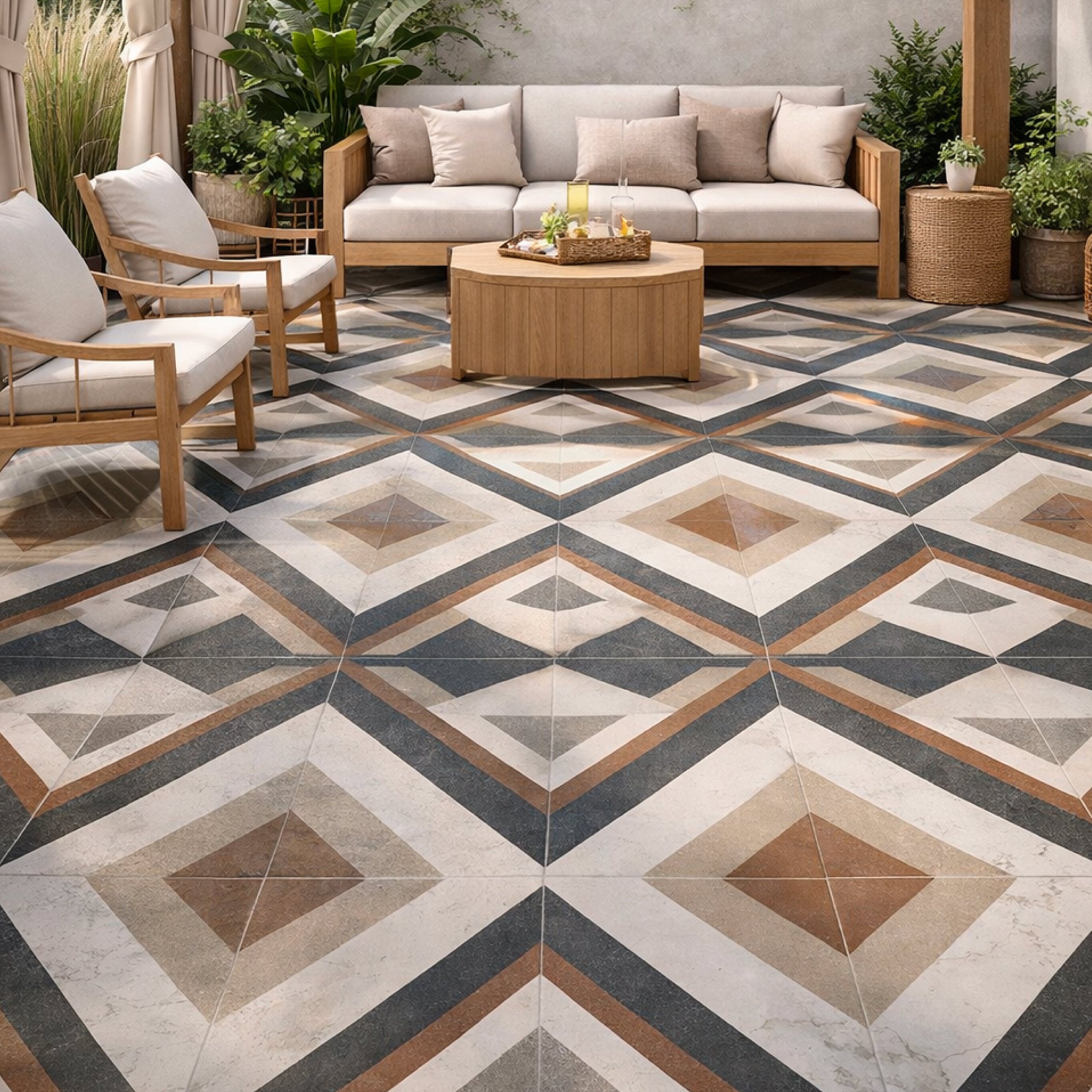 SQUARE MEX 20X20 NATURAL