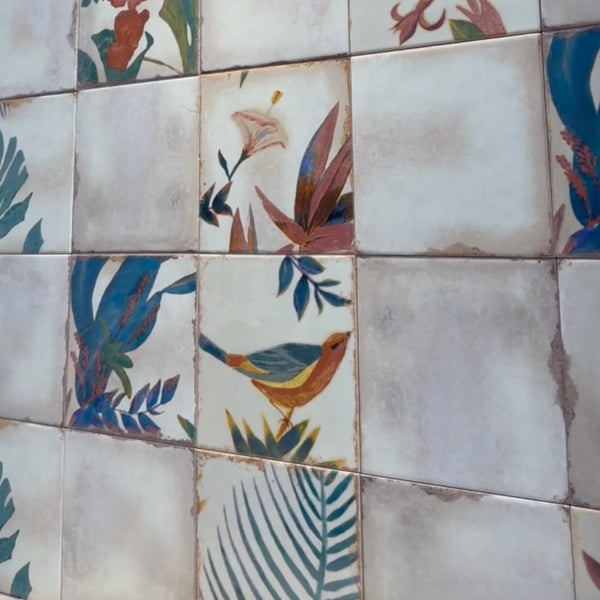 SQUARE FAUNA 15X15 NATURAL