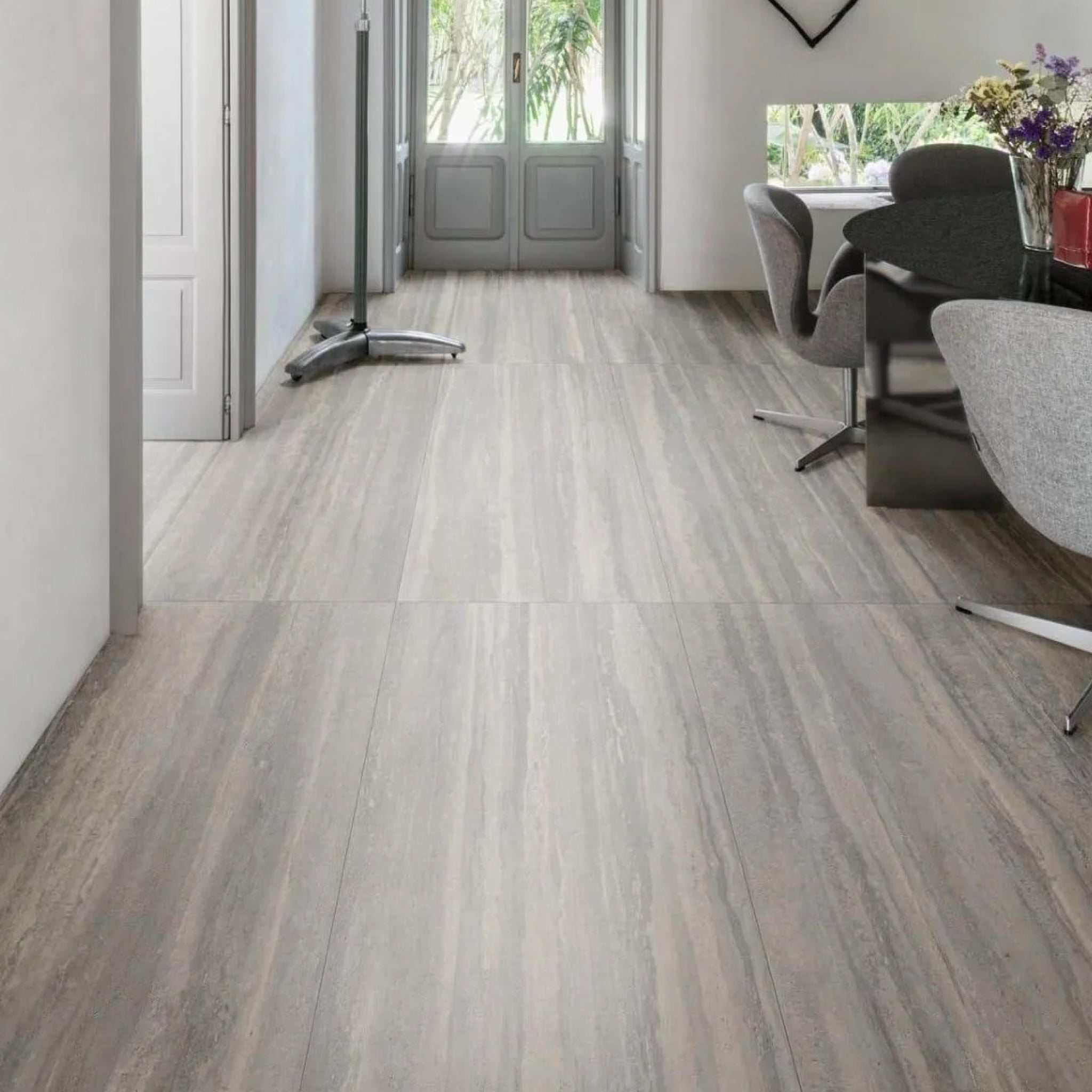 MYSTONE TRAVERTINO SILVER 60X120 STR MAT