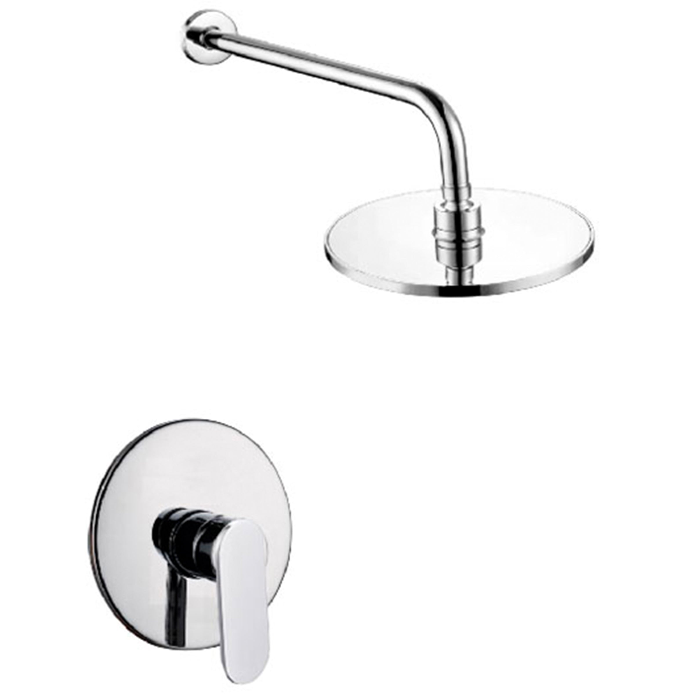 JUEGO DUCHA+MONOCONTROL ROUND CROMADO