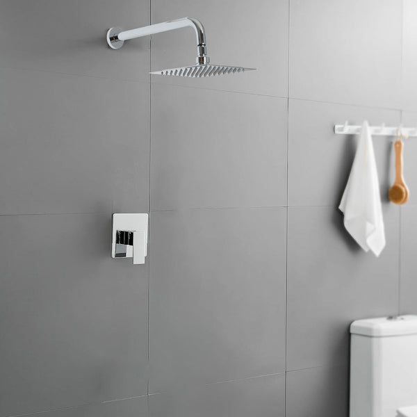 JUEGO DUCHA+MONOCONTROL SQUARE CROMADO