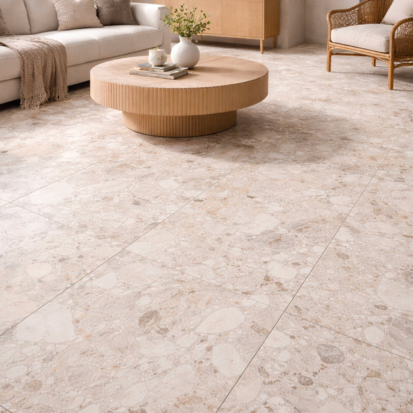 TERRAZO LIGHT GREY 60X120 MATE RECT