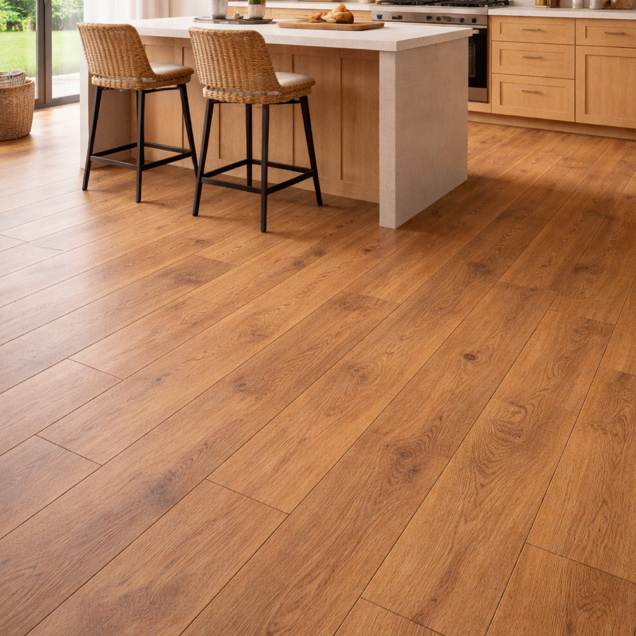 PISO LAMINADO FAGEDA 1220X200X8MM AC3