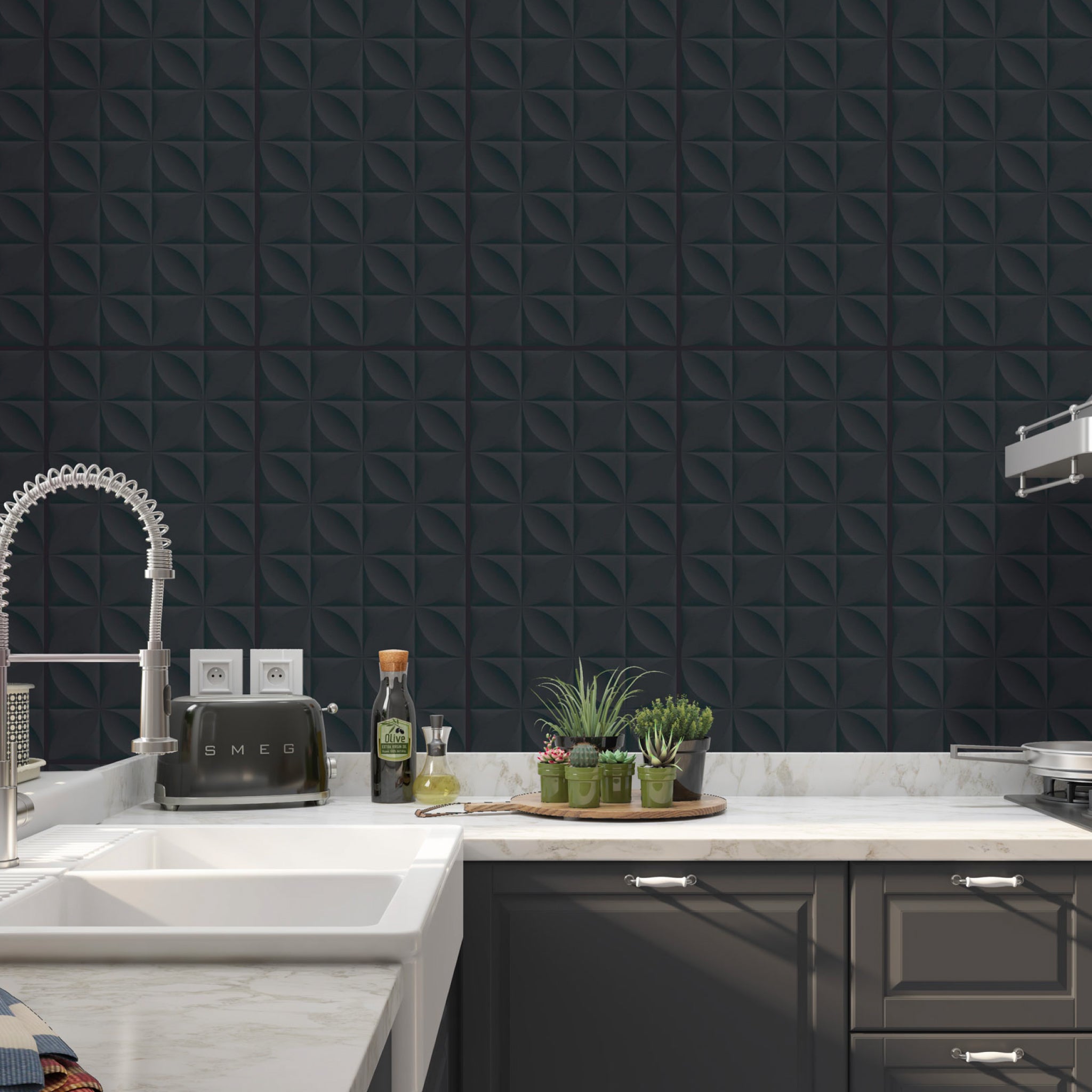 BOTANICO NERO 45X90 ALTO BRILLO RECT