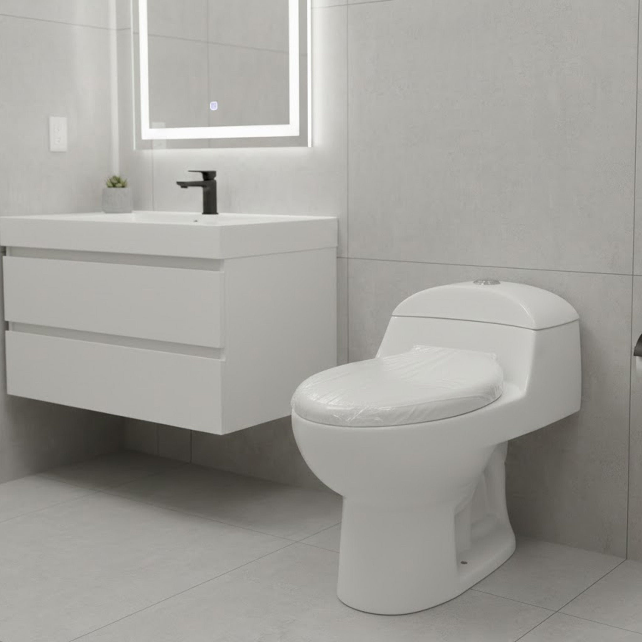 SANITARIO AQUA IV BLANCO 670x420x600 MM