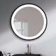 ESPEJO CIRCULAR BORDE NEGRO DE 60 CM LE