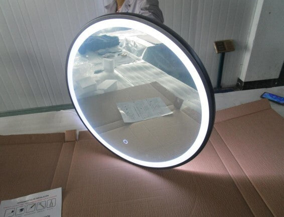 ESPEJO CIRCULAR BORDE NEGRO DE 60 CM LE