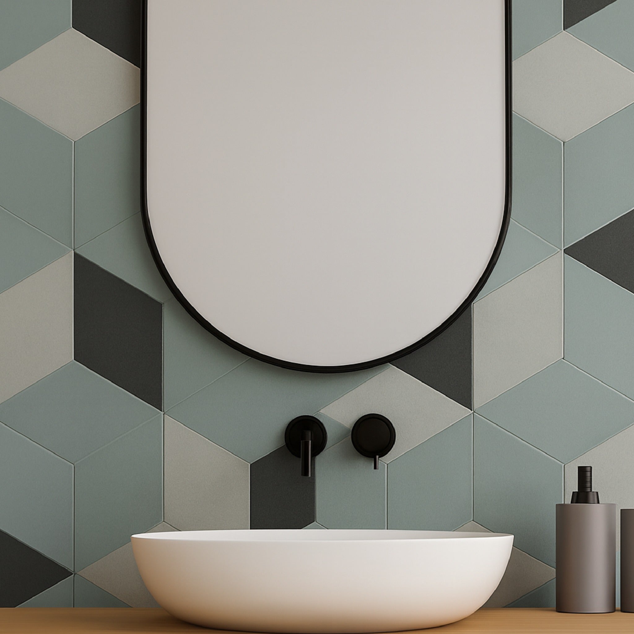 HEXAGONO HIDRA THIRD DECOR 20X23 MATE