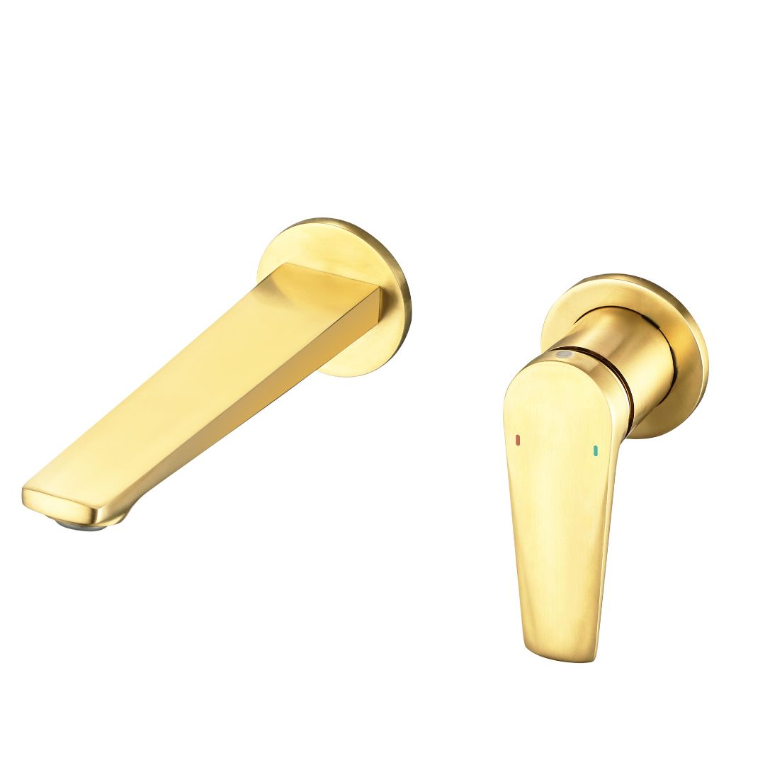 GRIFERIA A PARED RAGAZZO DORADO BRUSHED