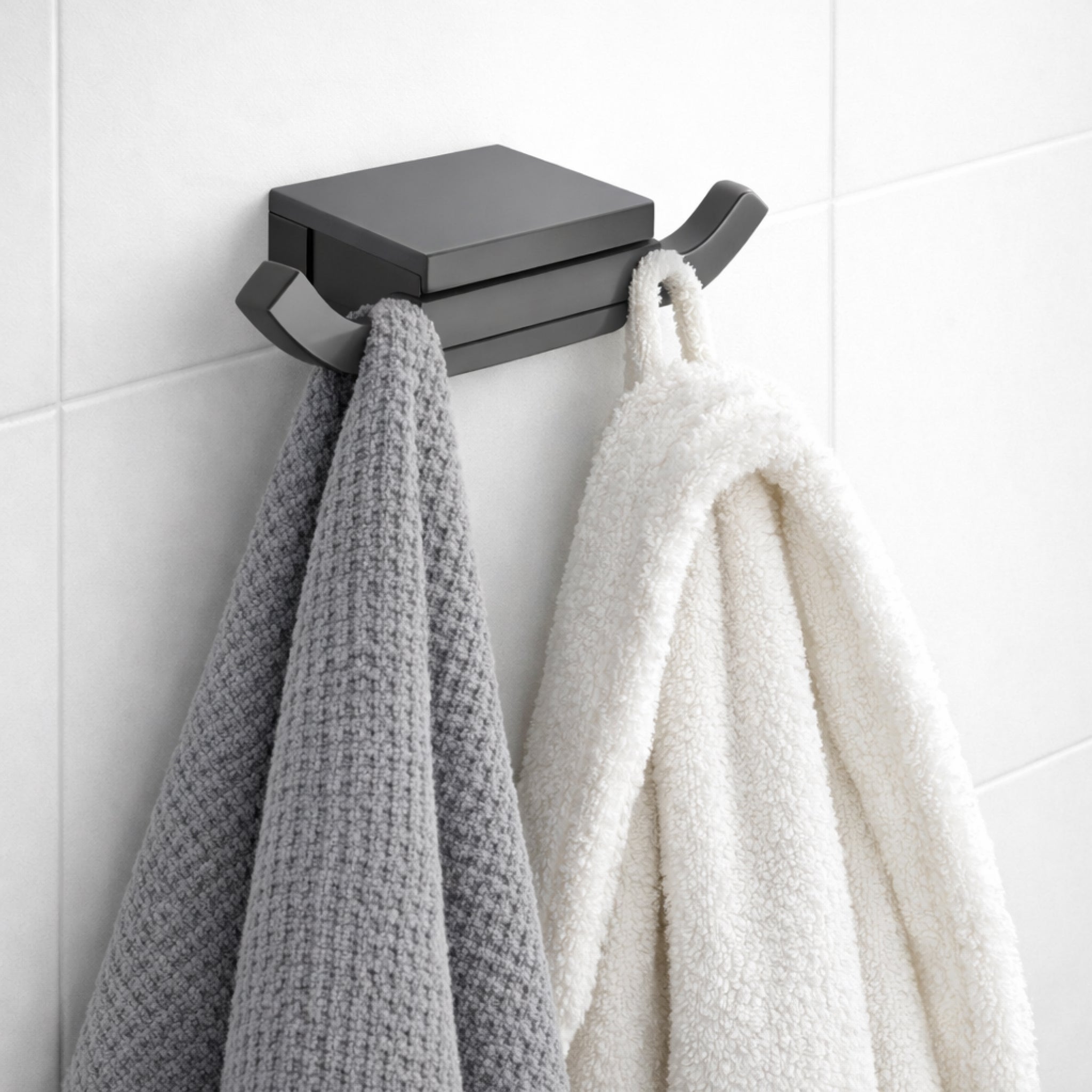 PERCHERO DOBLE SABLE GUN METAL