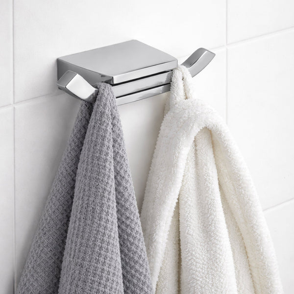 PERCHERO DOBLE SABLE NIQUEL CROMO BRUSH