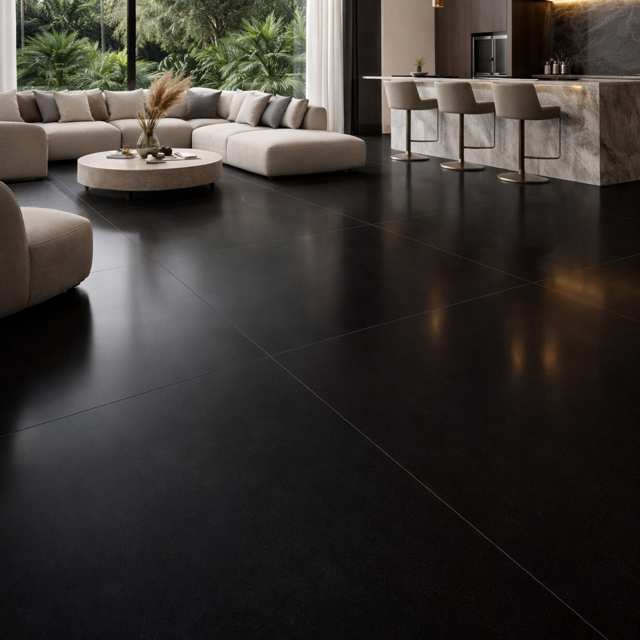 PURE BLACK 120X270-/12MM MATE