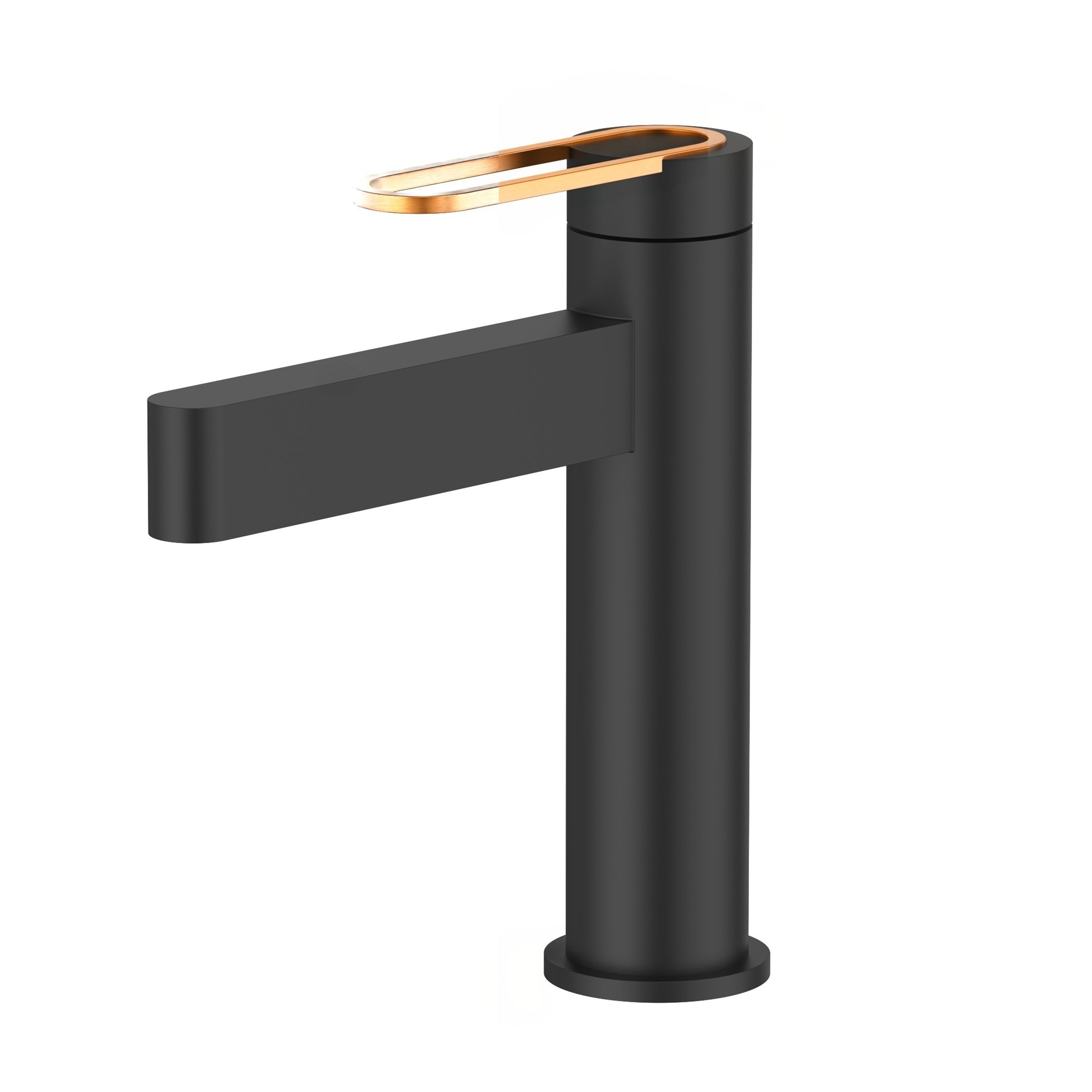GRIFERIA LAV BAJA MIRAGGIO NEGRO-ORO ROS