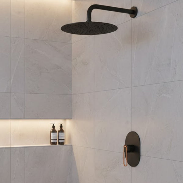 JUEGO DUCHA+MONOCO MIRAGGIO NEGRO-ORO RO