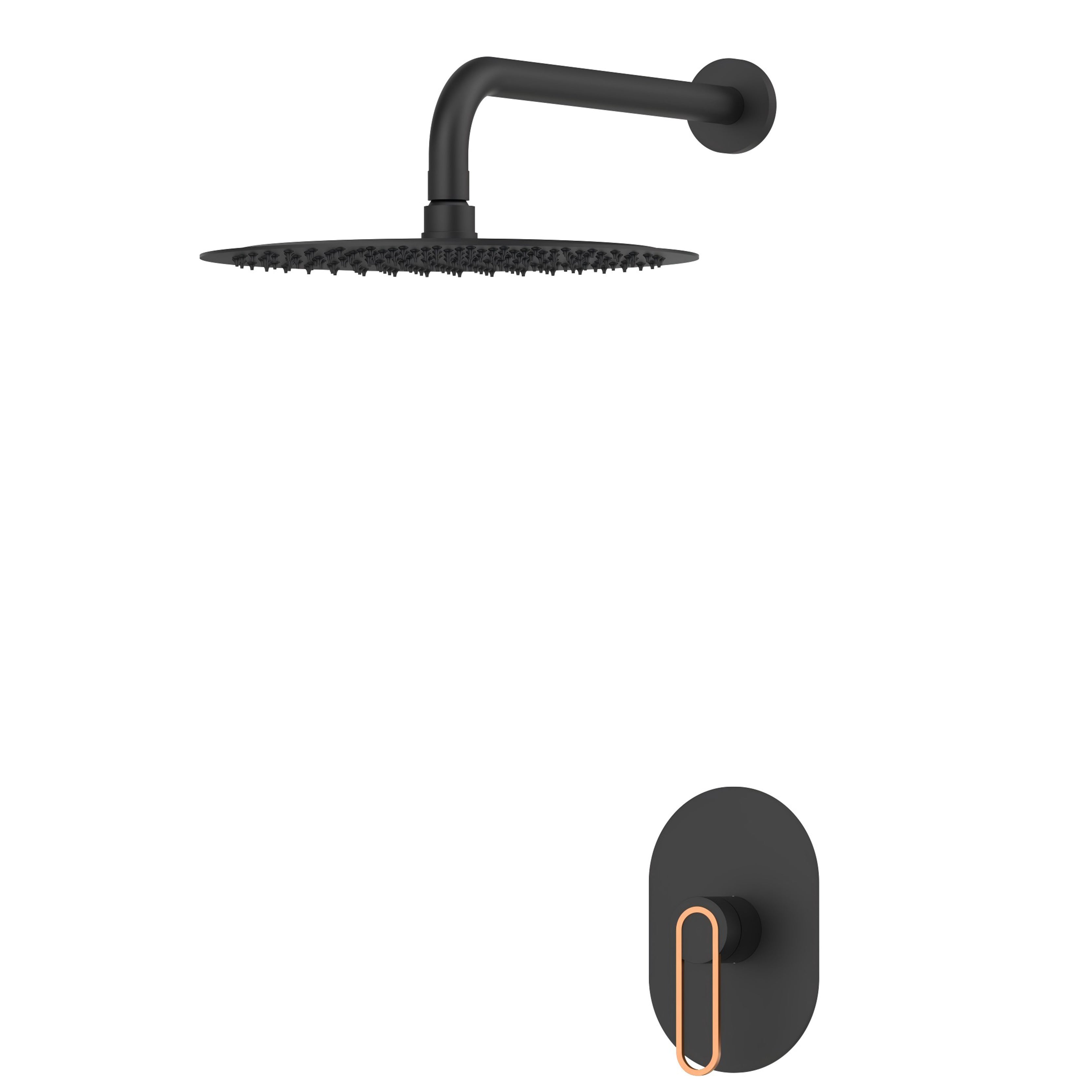 JUEGO DUCHA+MONOCO MIRAGGIO NEGRO-ORO RO
