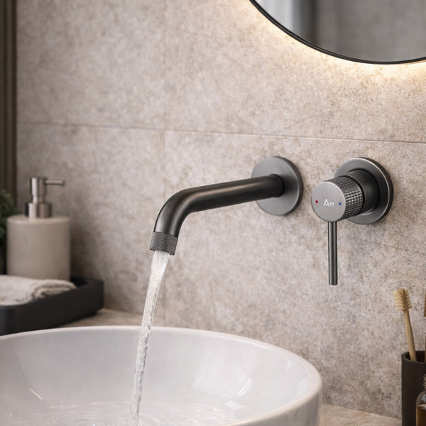 GRIFERIA A PARED LUMIA GUN METAL