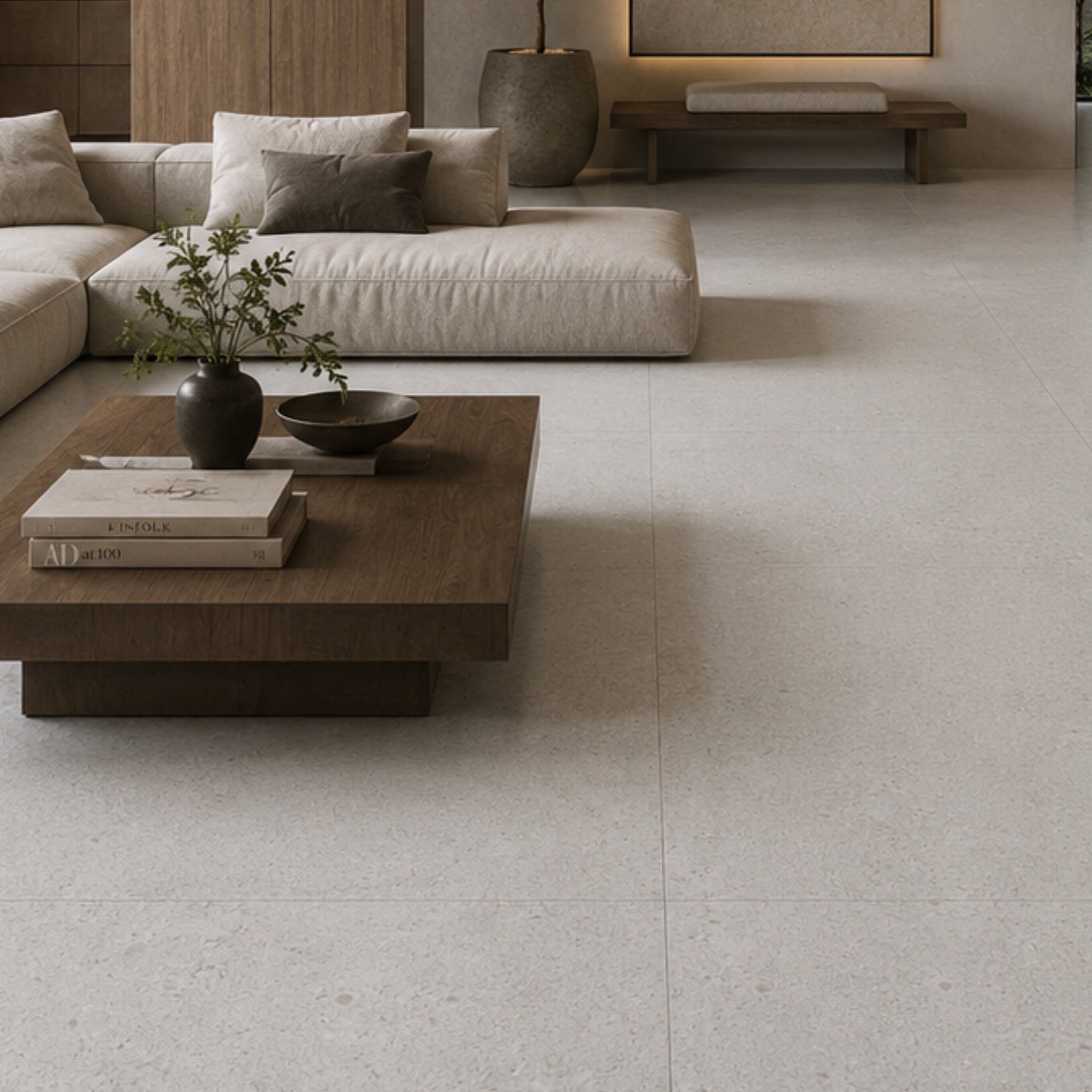 PEBBLE WHITE 80X80 MATE